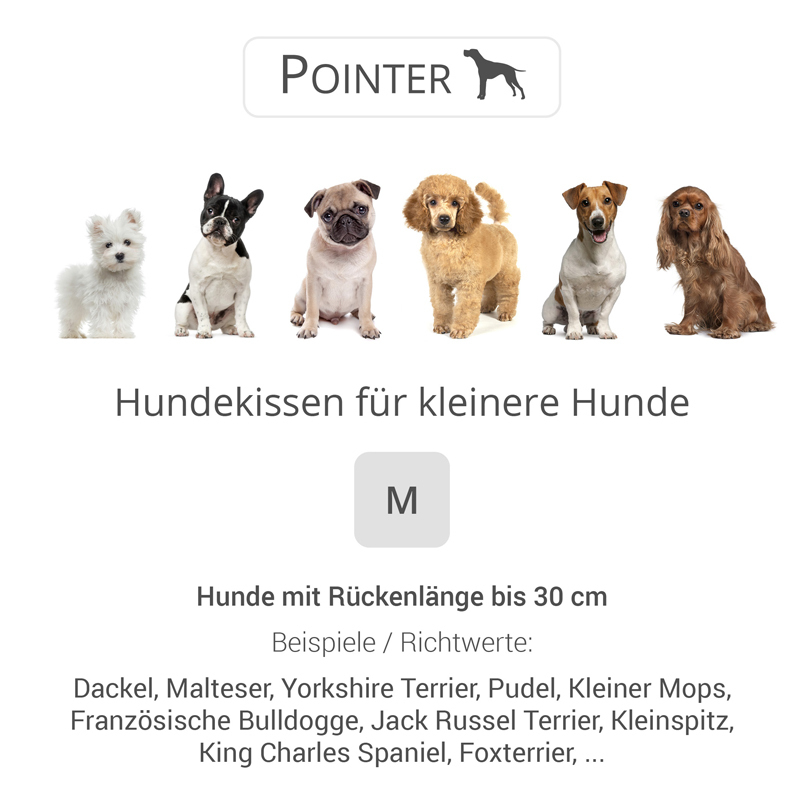 Pointer Hundekissen Pointer Liegekissen Urban anthrazit M
