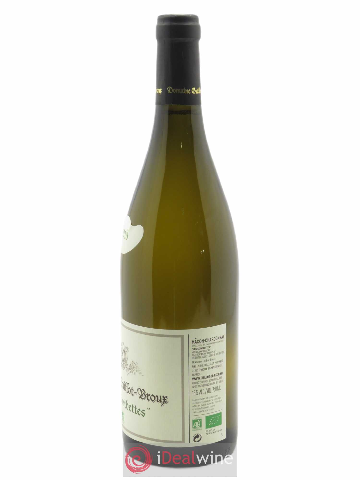 Mâcon Les Combettes Guillot-Broux (Domaine)  2018 - Lot de 1 Bouteille