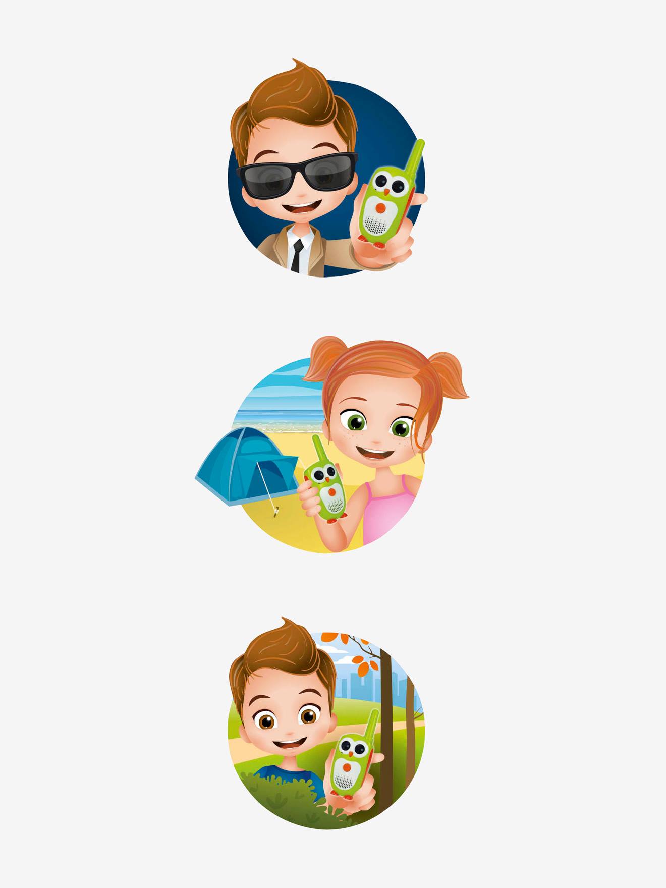 Talkie Walkie des petits BUKI vert