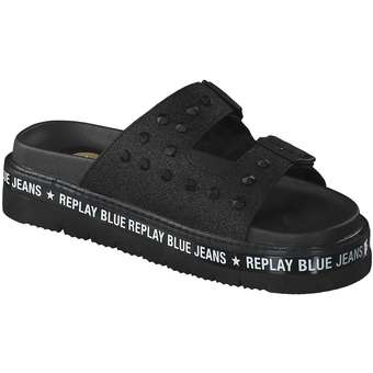 Replay Hackberry Pantolette in schwarz