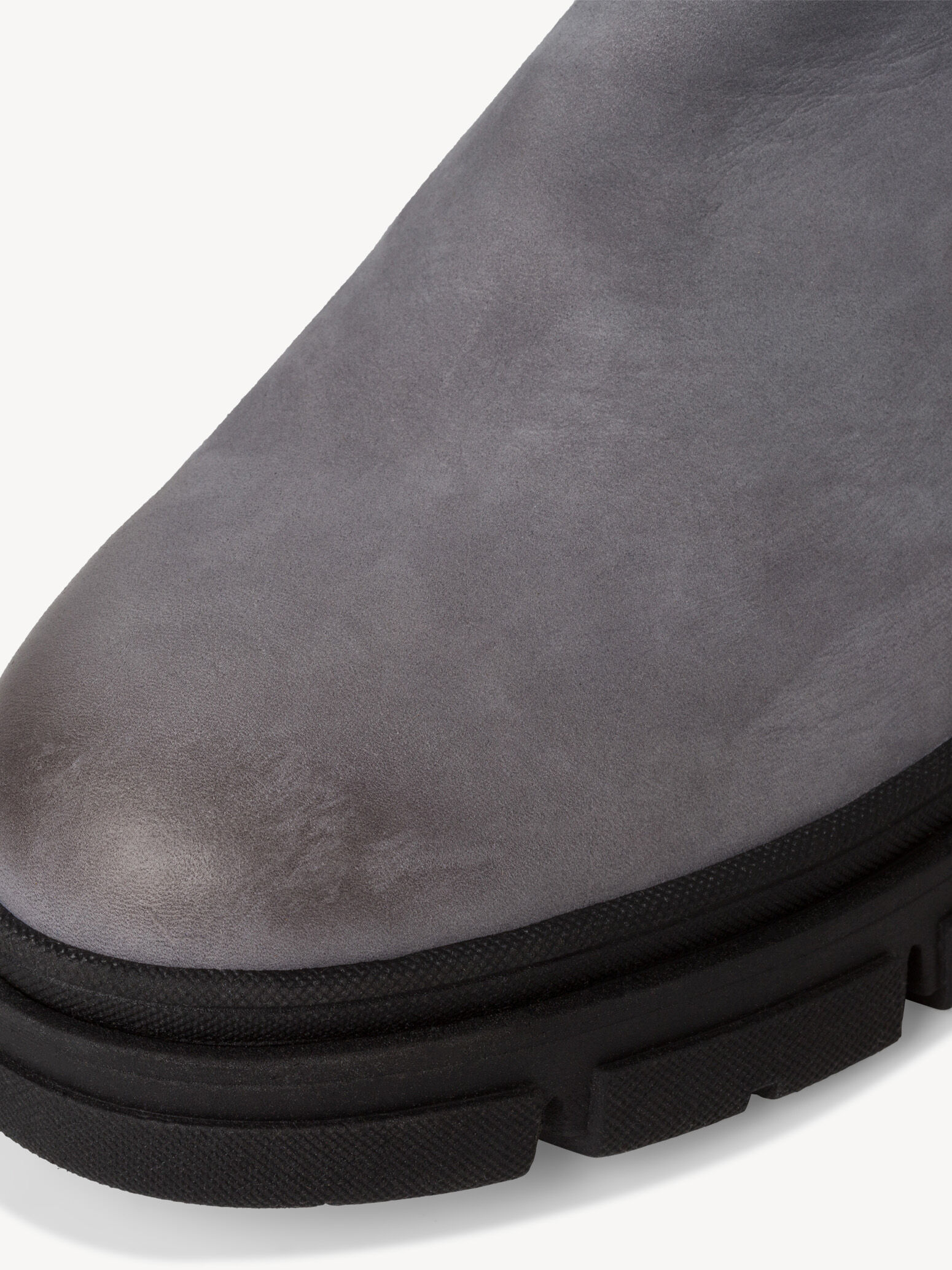 Bottine Chelsea en cuir - gris