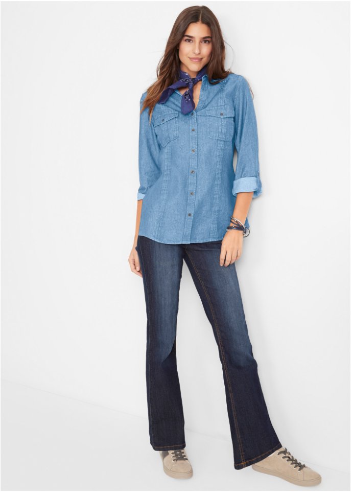 Jeansbluse
