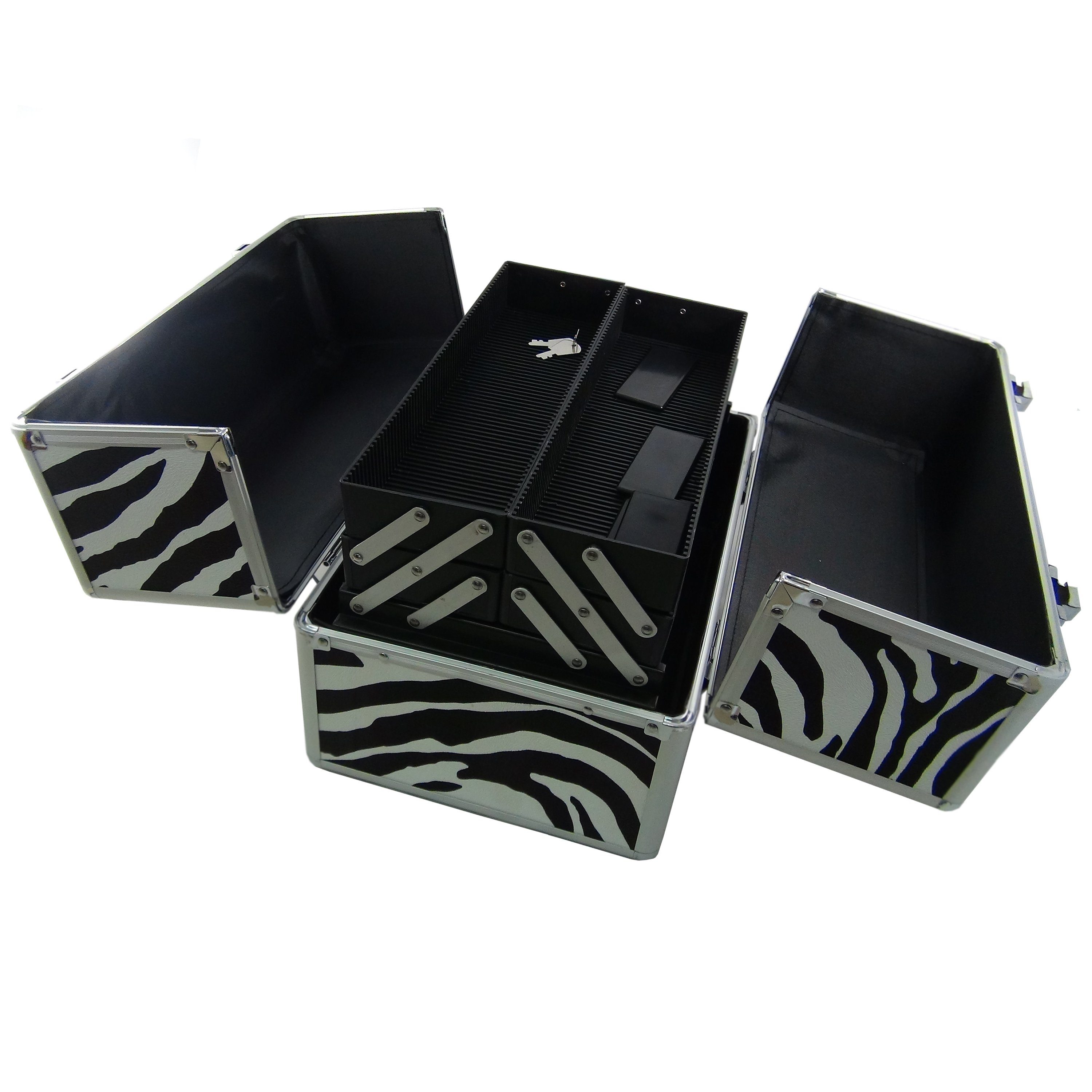 Dynasun Beautycase BS35 Zebra, Beautycase Kosmetikkoffer Schmuckfach