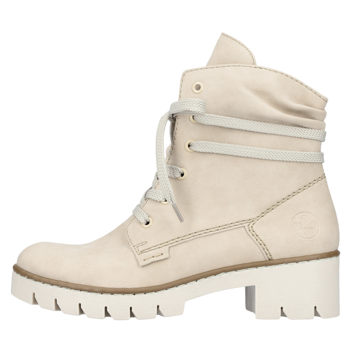 Rieker X5717 Schnürboots creme