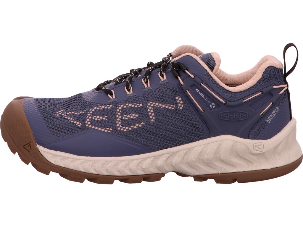 KEEN Freizeit Schnürer blau NXIS EVO WP W-VINTAGE INDIGO/P