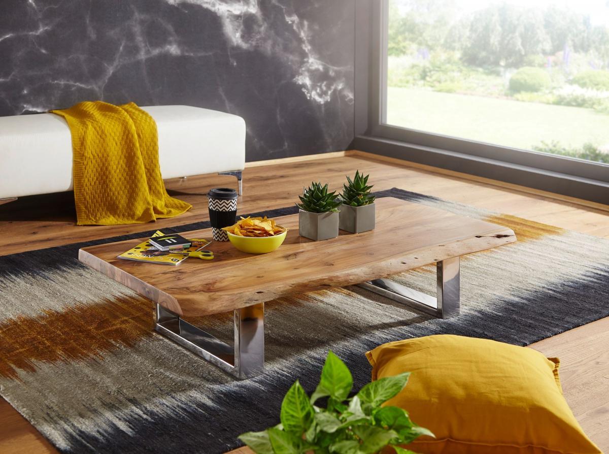 Wohnling Couchtisch ASURA 115 x 25 x 58 cm Akazie
