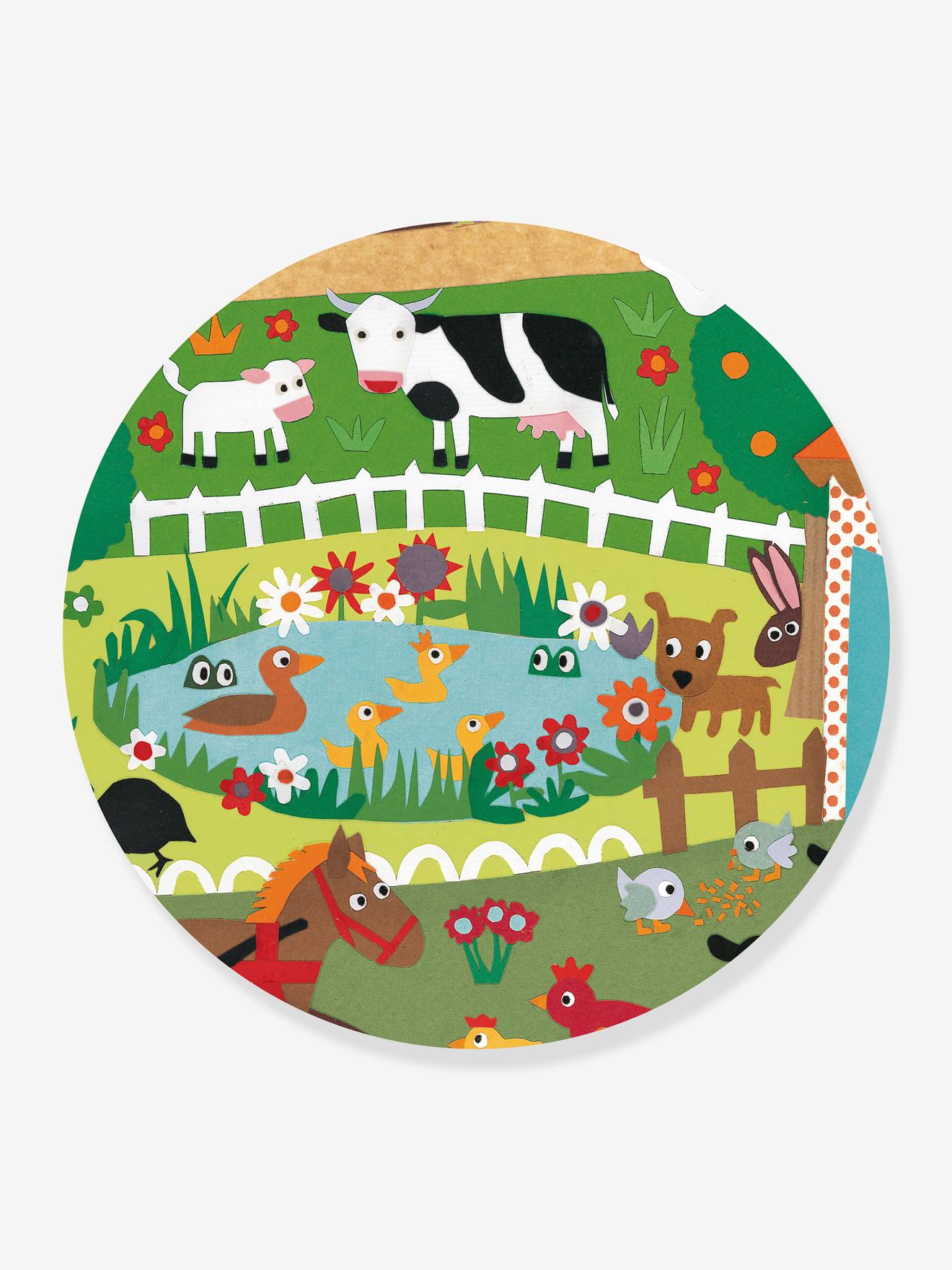 Djeco Entdeckerpuzzle DER BAUERNHOF DJECO, 35 Teile - mehrfarbig