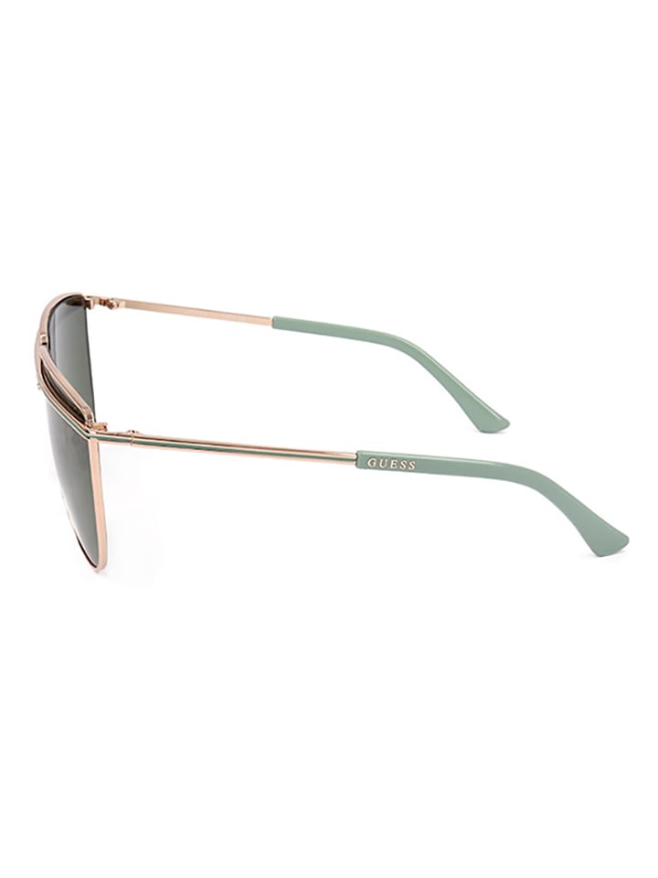Guess Damen-Sonnenbrille in Gold/ Khaki günstig kaufen 63