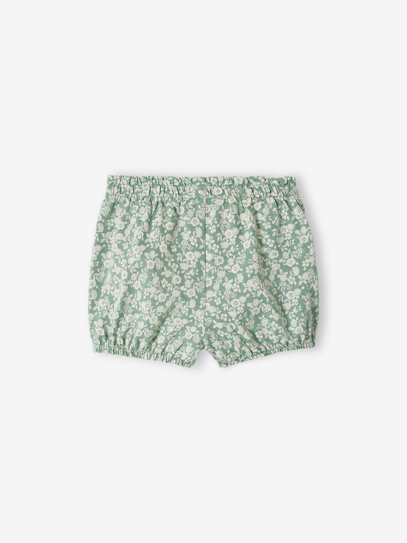 Vertbaudet Jersey-Shorts für Mädchen Baby Oeko-Tex - königsblau bedruckt