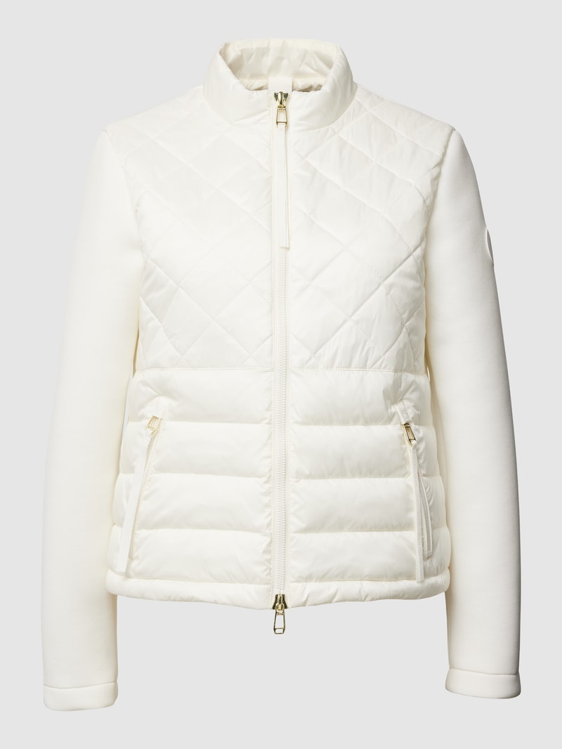 Jacke mit Stepp-Besatz in offwhite