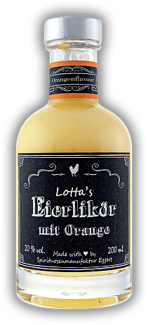 Lotta's Eierlikör mit Orange 0,2 Liter Lotta's Eierlikör mit Orange 0,2 Liter Eierlikör mit feinem Orangenaroma 0,2	 Liter - Vol 20%
