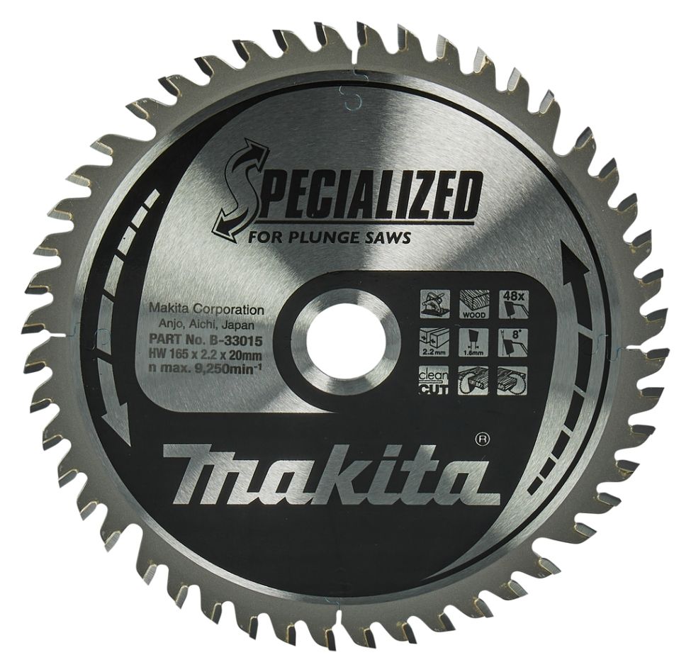 Makita Tilbehør B-33015 HM Savklinge Specialiseret 165 x 20 x 48T