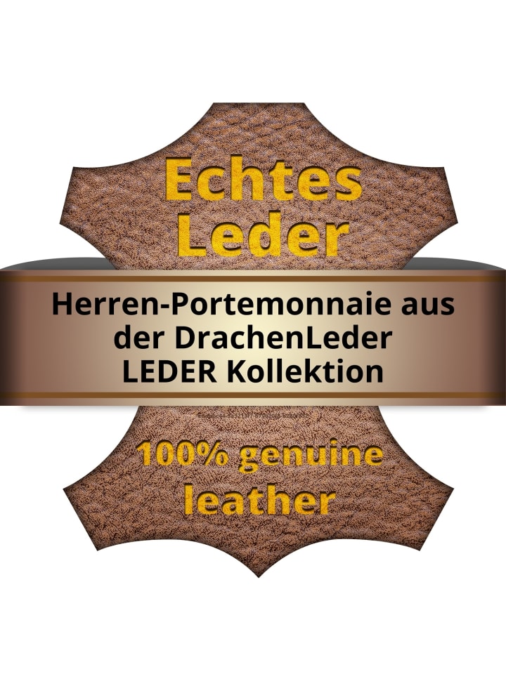 DrachenLeder Portemonnaie Leder Herren Geldbörse Serie Daniel günstig kaufen onesize