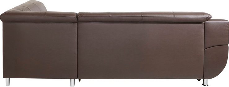 TRENDMANUFAKTUR Ecksofa, wahlweise mit komfortablem Federkern, wahlweise mit Bettfunktion