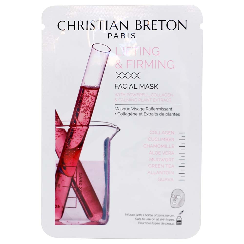 christian breton MASQUE VISAGE LIFTANT & RAFFERMISSANT 3 Masques Liftants et Raffermissants