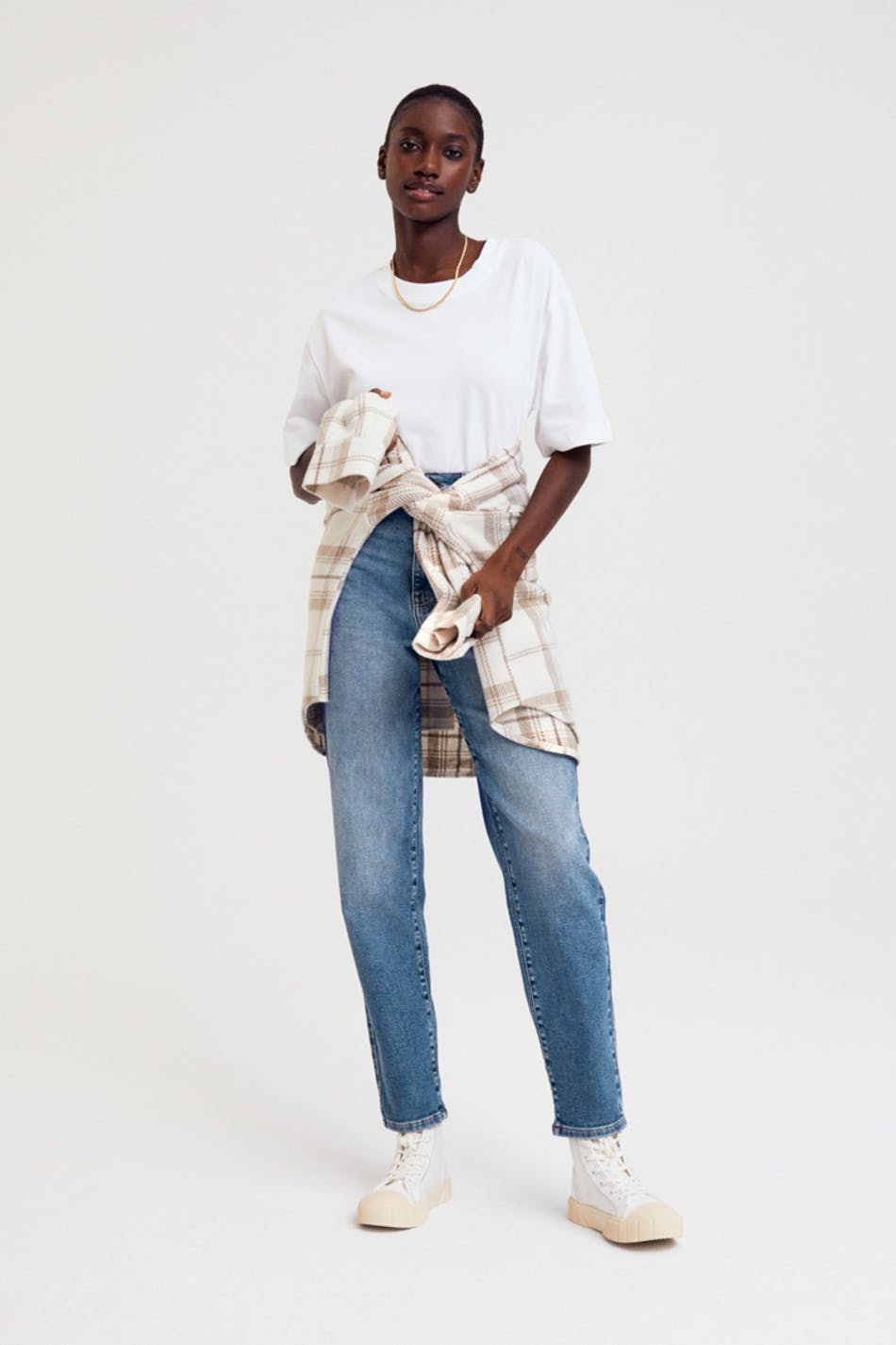 Comfy tall mom jeans