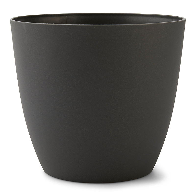 Blomsterpotte Ella ø 13 cm plast antrasitt