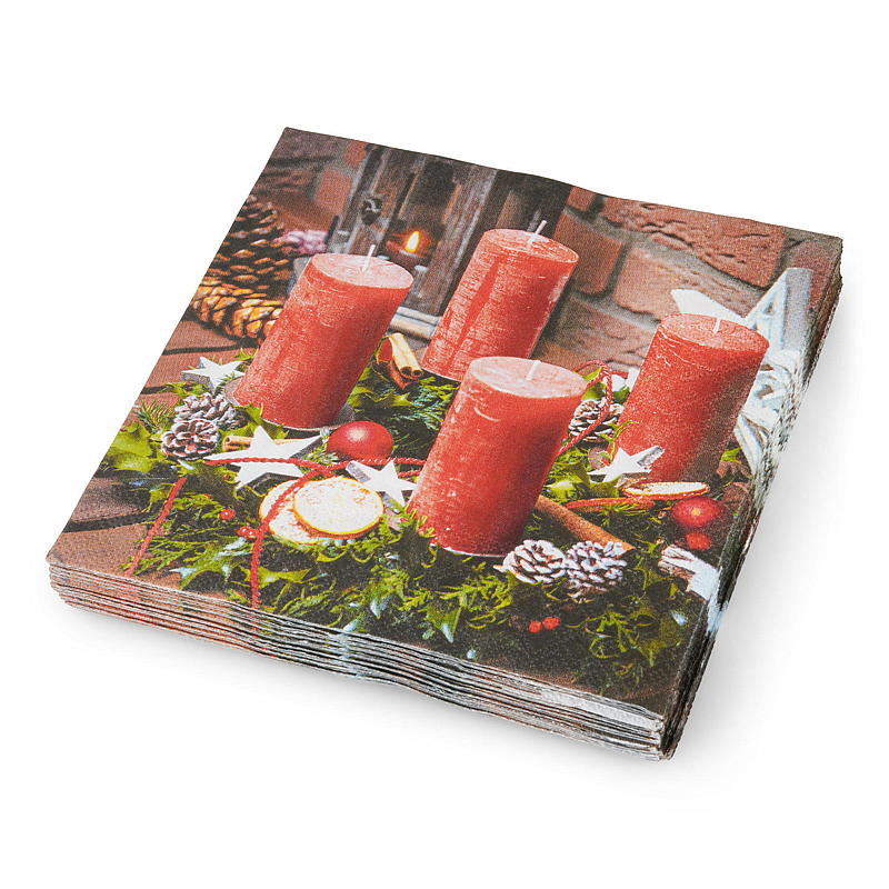 Vie Eco Servietter 20-pk 33x33 cm, julemotiv