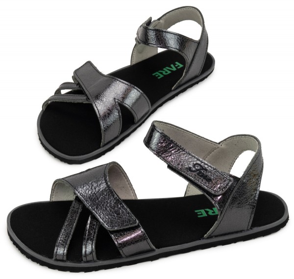 Fare Bare |vA ~ Leder Sandale Benissa ~ Schwarz