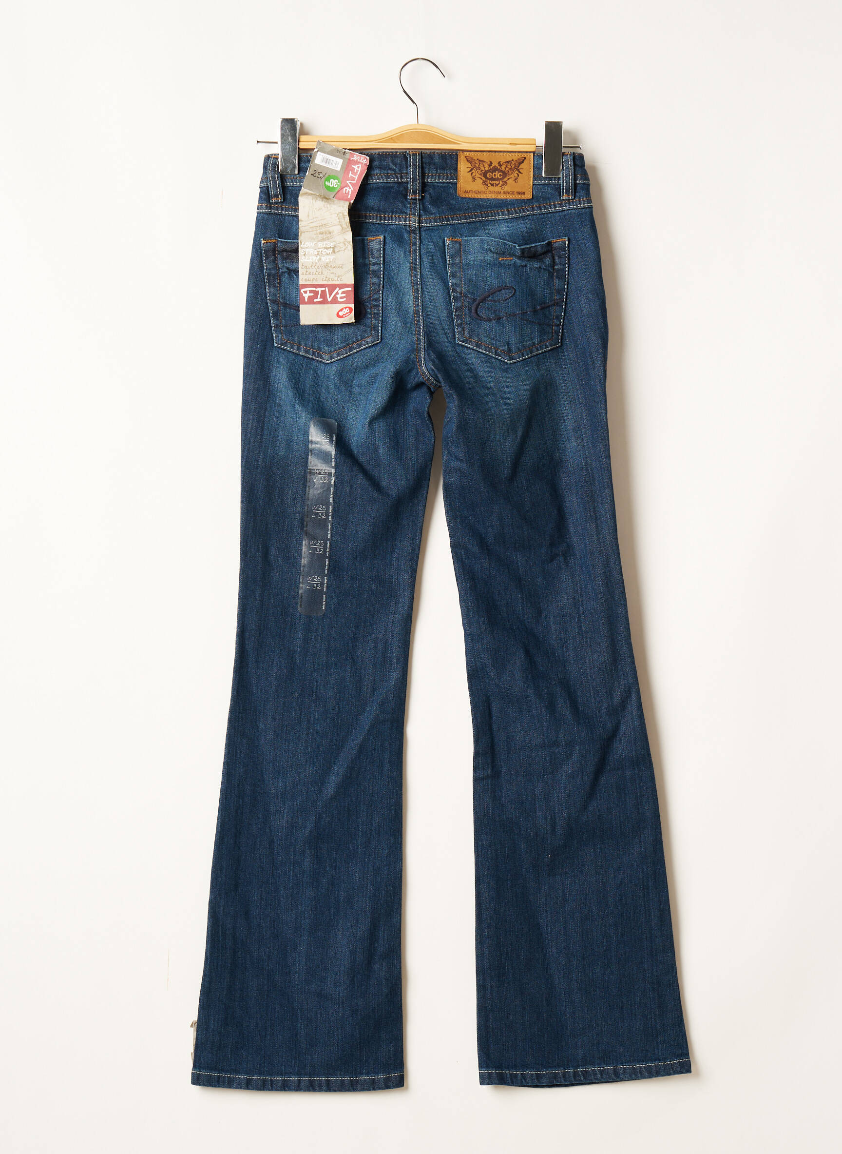 Edc By Esprit Jean Flare Femme couleur bleu