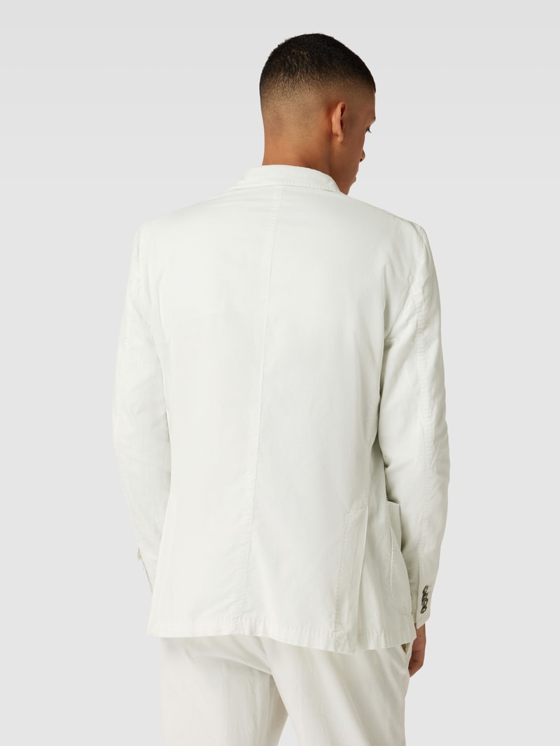 Slim Fit Anzug aus Cord in offwhite