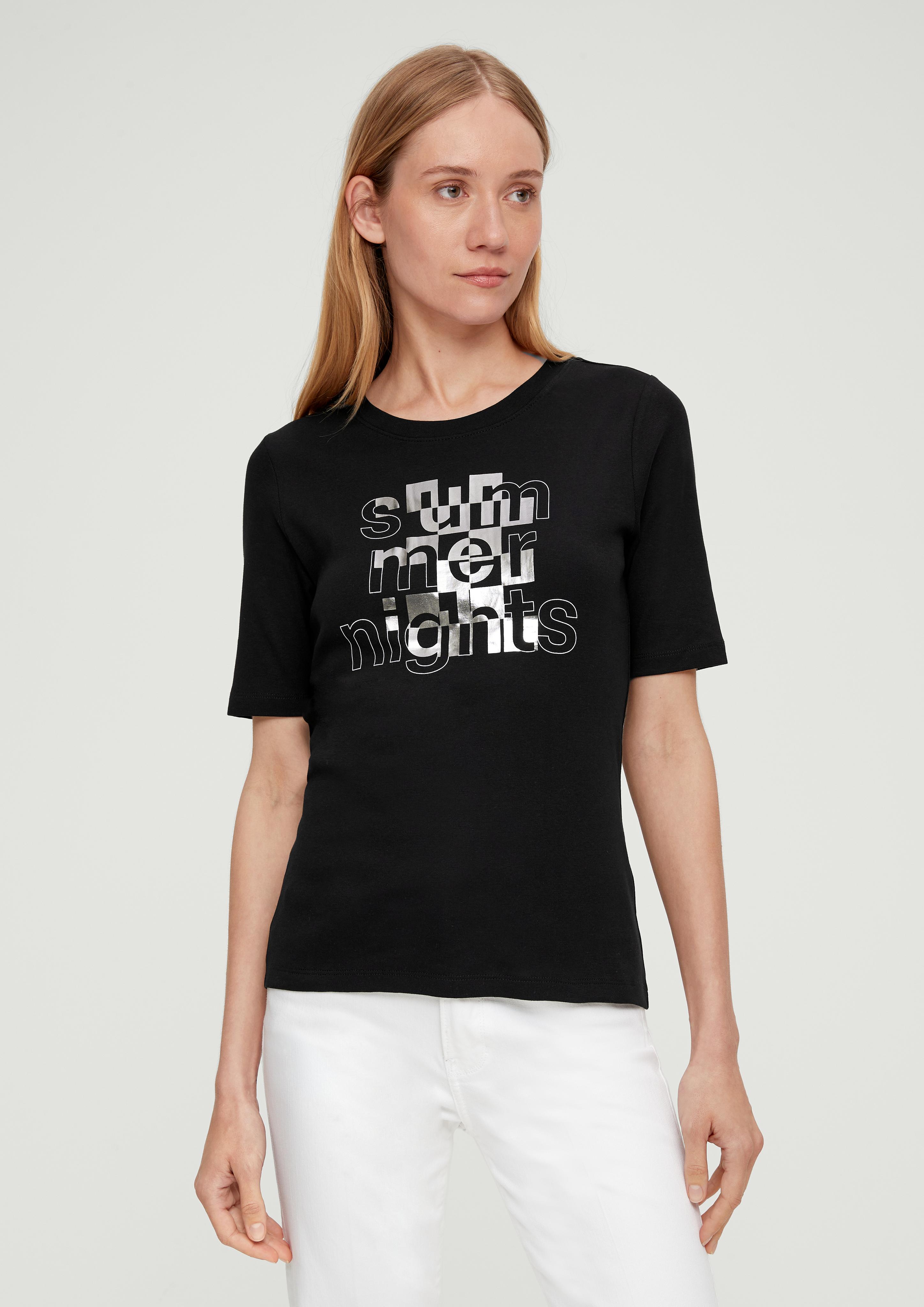 Baumwollshirt mit Frontprint  2132767-99D0