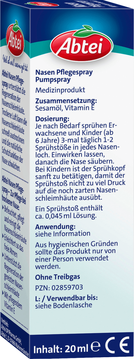 Nasen Pflegespray, 20 ml