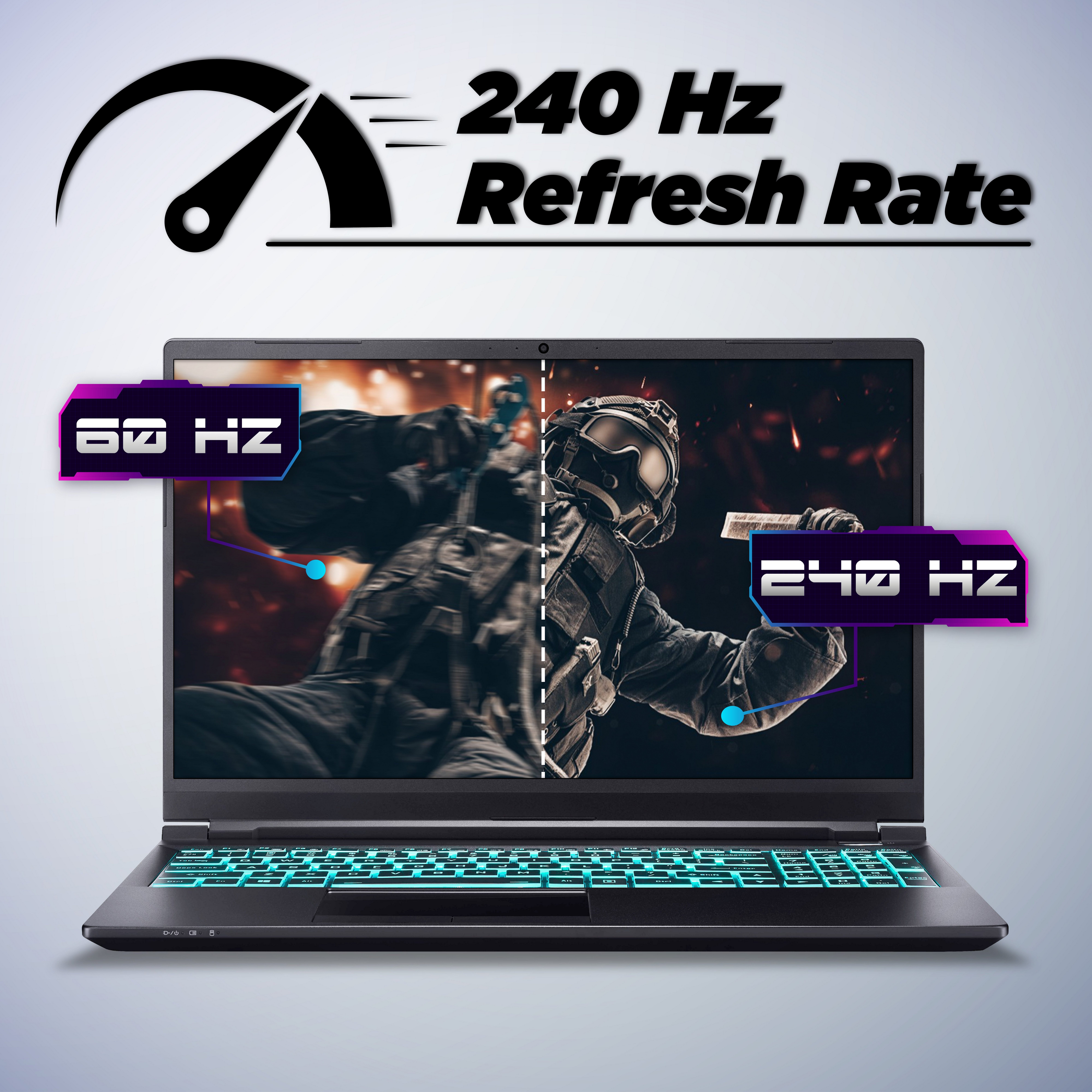 Hyrican Striker 1637 Gaming-Notebook (39,62 cm/15,6 Zoll, Intel Core i7 10750H, GeForce RTX 3080 Max.Q, 1000 GB SSD, 240 Hz Display, 32 GB RAM)