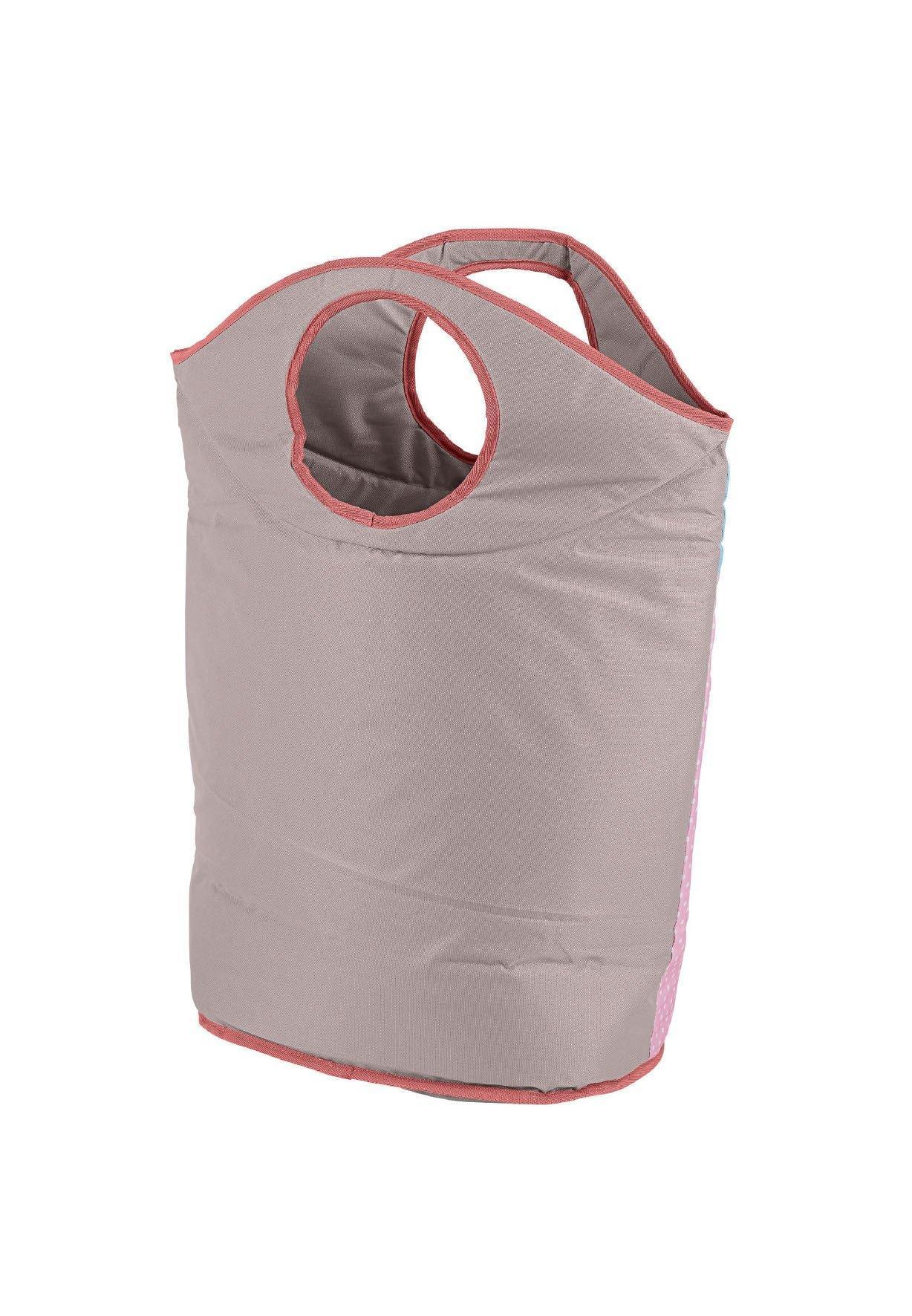 Aufbewahrungskorb Maus Mabel in Rosa, Grau u. Blau