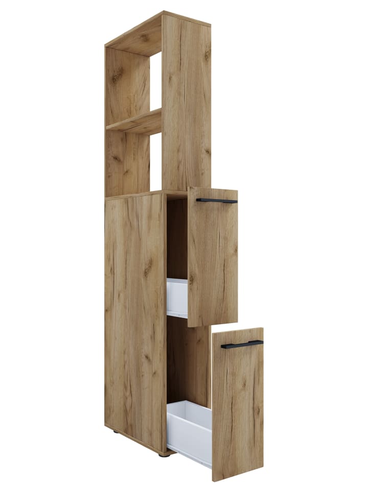 VCM  Holz Badmöbel Nischenschrank Schublade Sadilo XL in Honig-Eiche günstig kaufen onesize