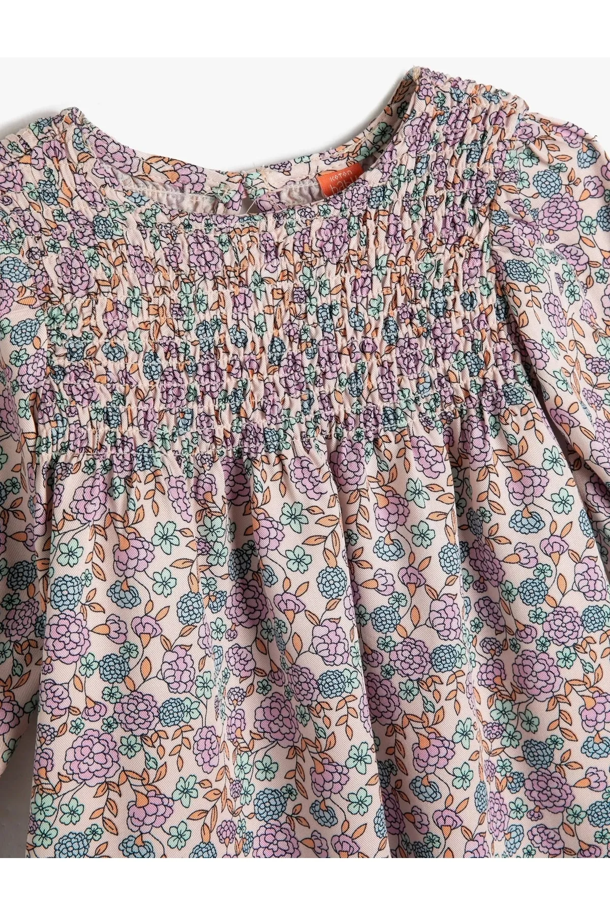 Koton  3smg80051aw Mädchenkleid rosa gemustert