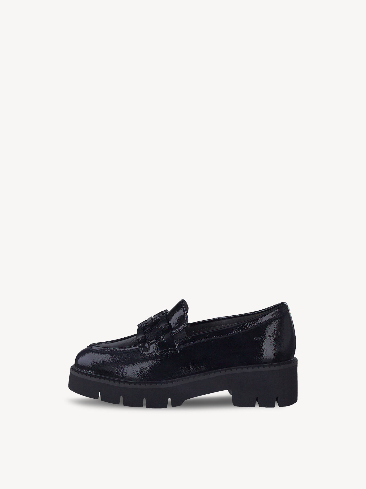Slipper en cuir - noir
