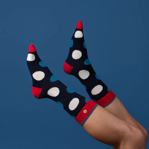 Claude & Rosalie Socks - Navy Blue