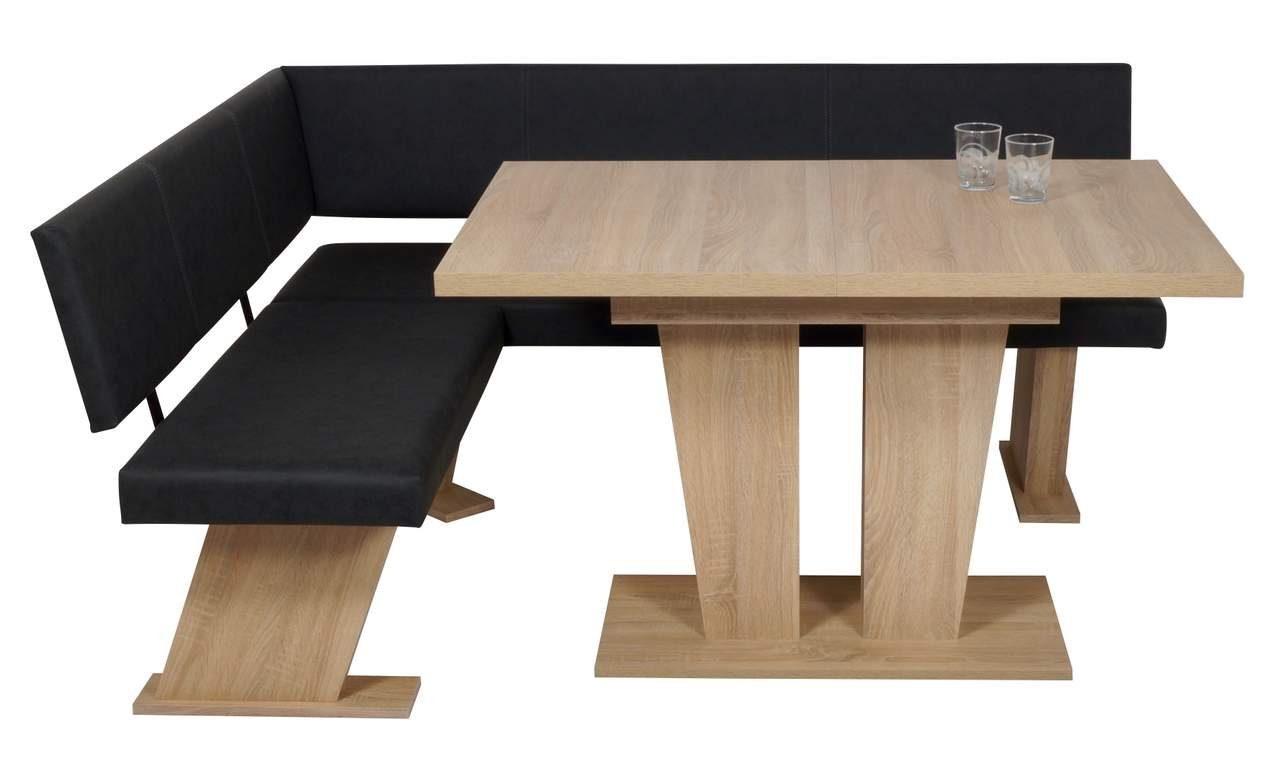 Trendmöbel24 Eckbankgruppe Eckbankgruppe Eckbank Essgruppe VERONA 150 x 181 cm Sonoma Eiche, (4-tlg)