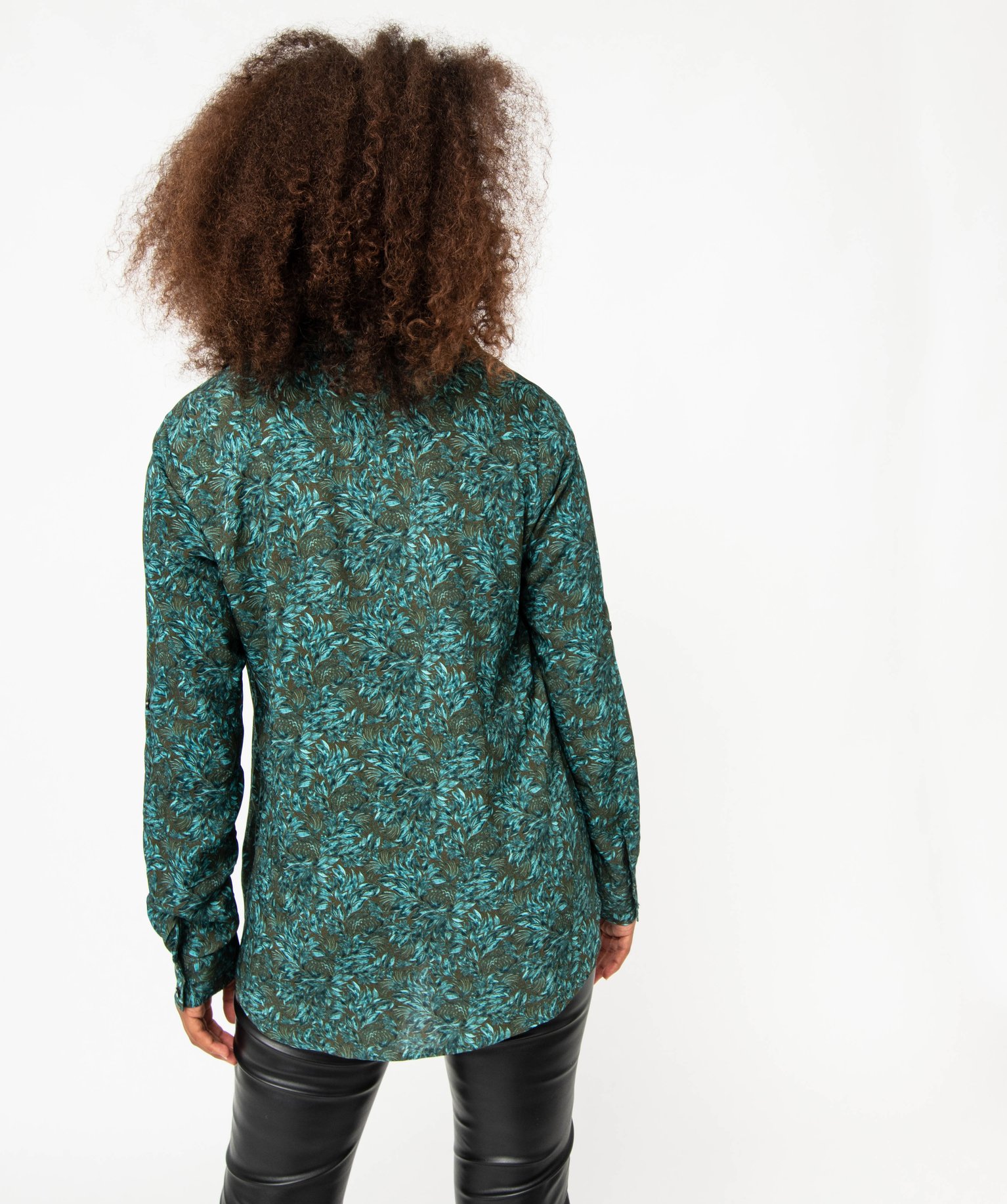 Chemise imprimée à manches longues femme imprime | GEMO