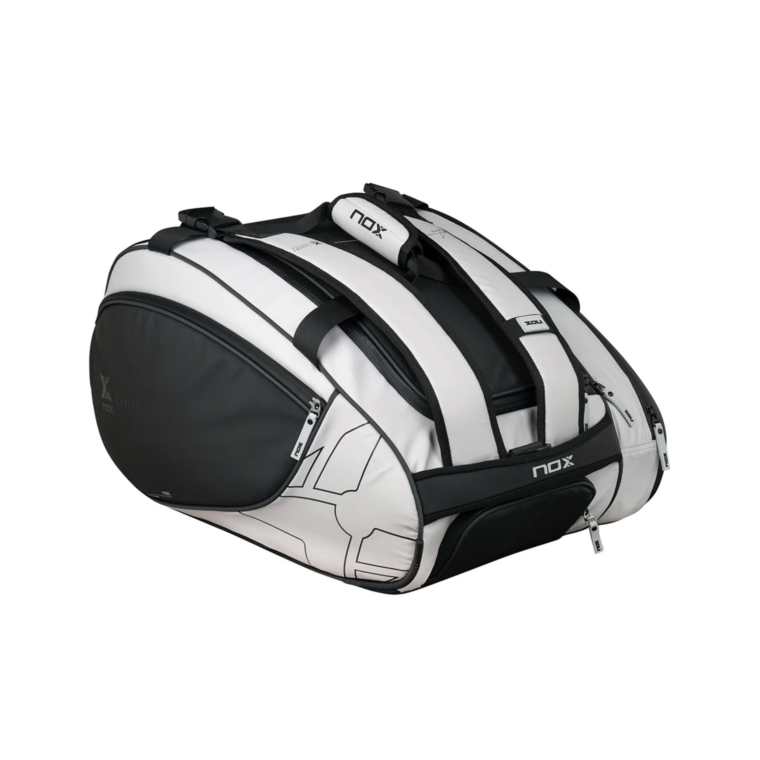 Master Series Padelschlägertasche - Schwarz, Grau