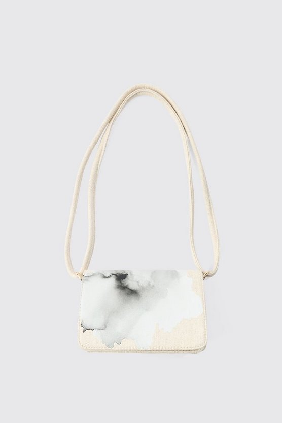 Weiße Twill Schultertasche