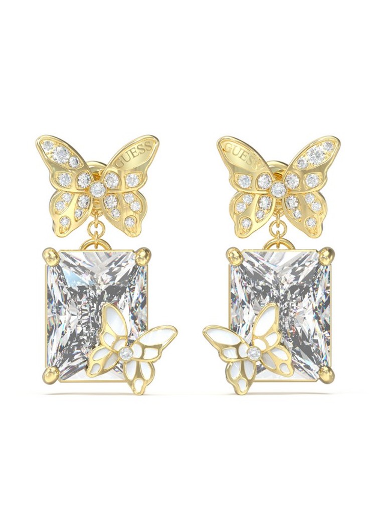 Orecchini a perno con cristalli GUESS JUBE04089JWYGT-U