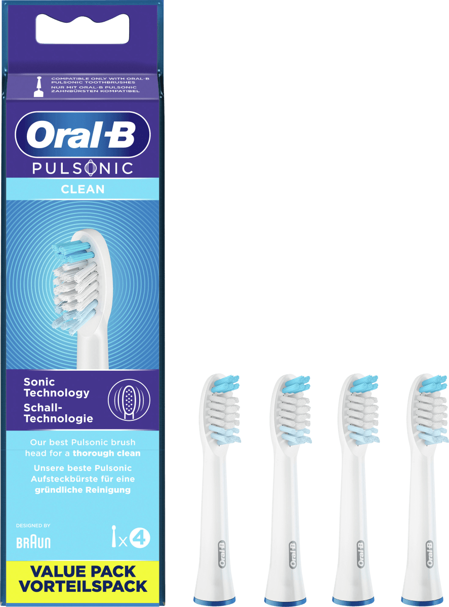 Aufsteckbürsten Pulsonic Clean Vorteilspack, 4 St