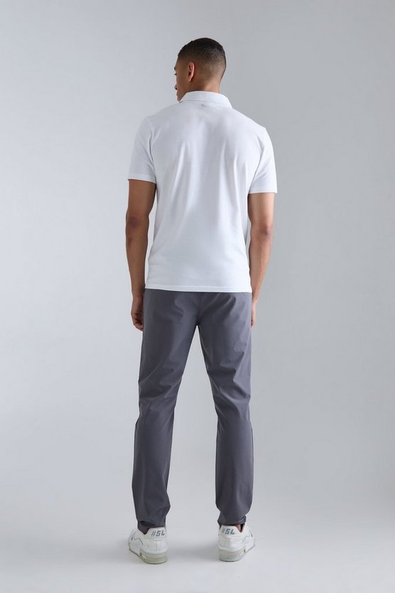 Elasticated Waist Technical Stretch Slim Trouser