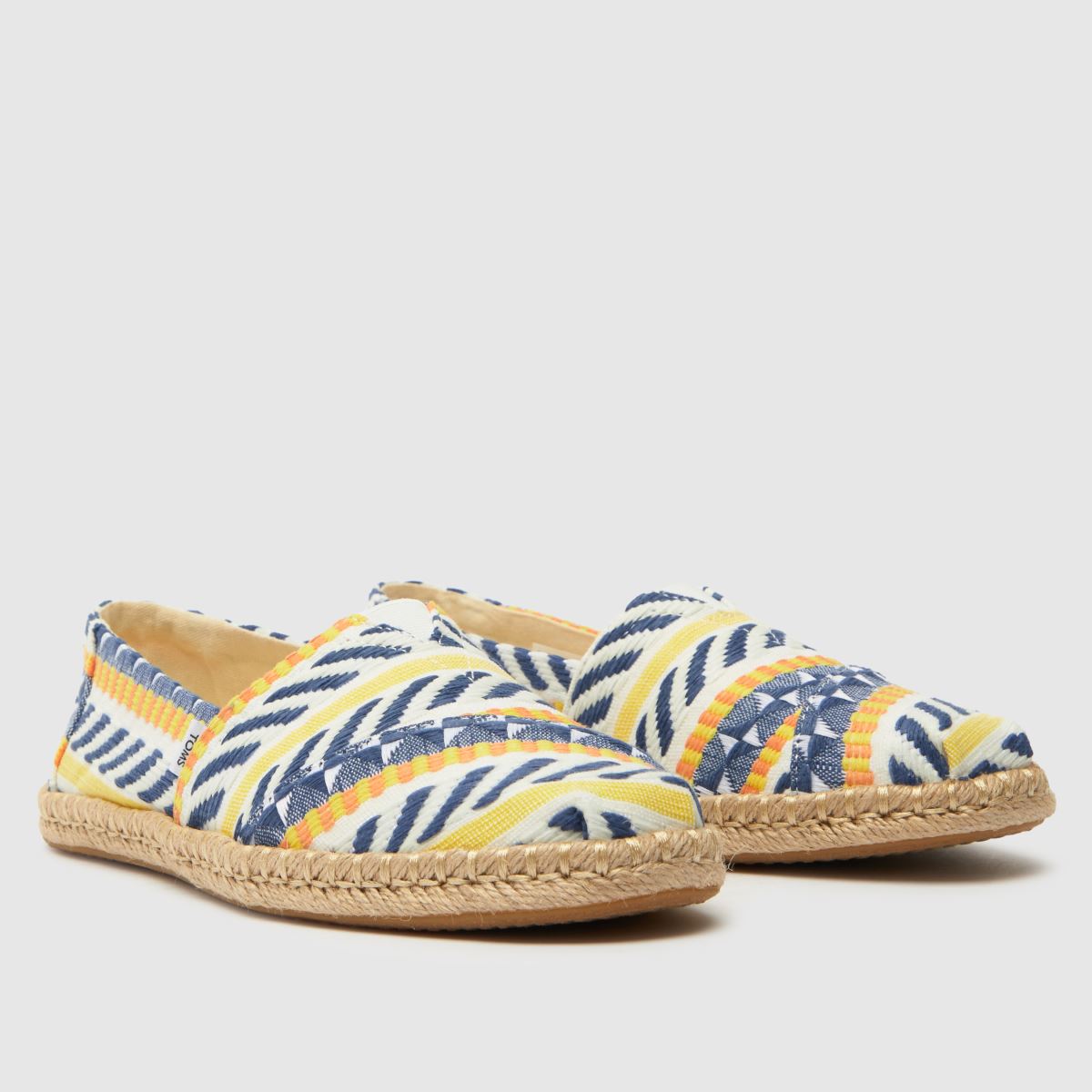 TOMS – Alpargata – Flerfärgade platta skor i jacquard