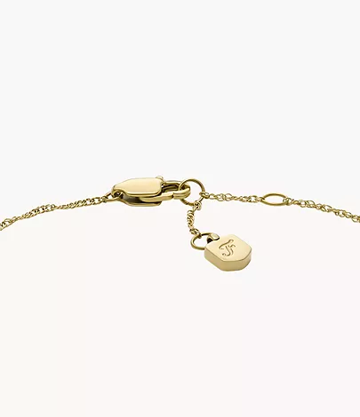 Fossil Armband Sutton Radiant Love Heart Perlmutt Edelstahl goldfarben