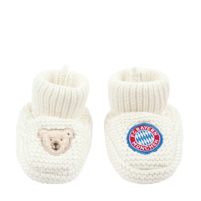 Mütze + Babyschuhe FC Bayern, weiß