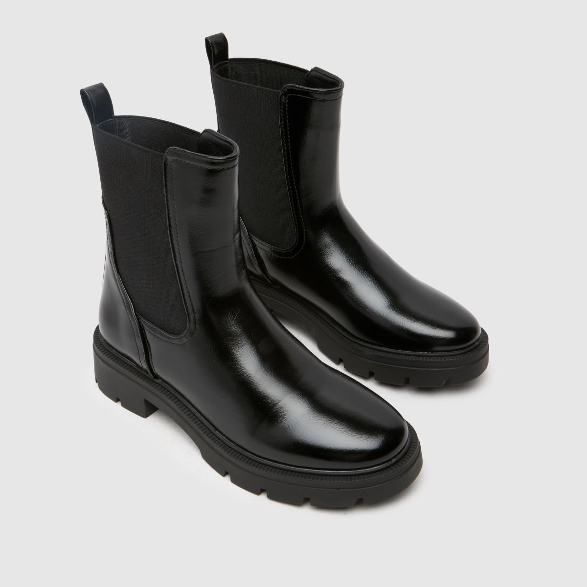 Schuh Alma – Svarta grova chelsea-stövlar