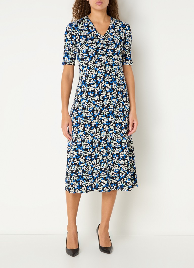 Abito midi Frankie in jersey con stampa floreale di Hobbs