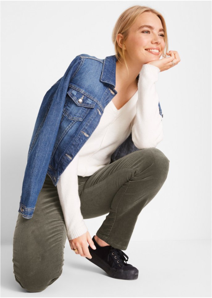 Stretch-Cordhose, Straight