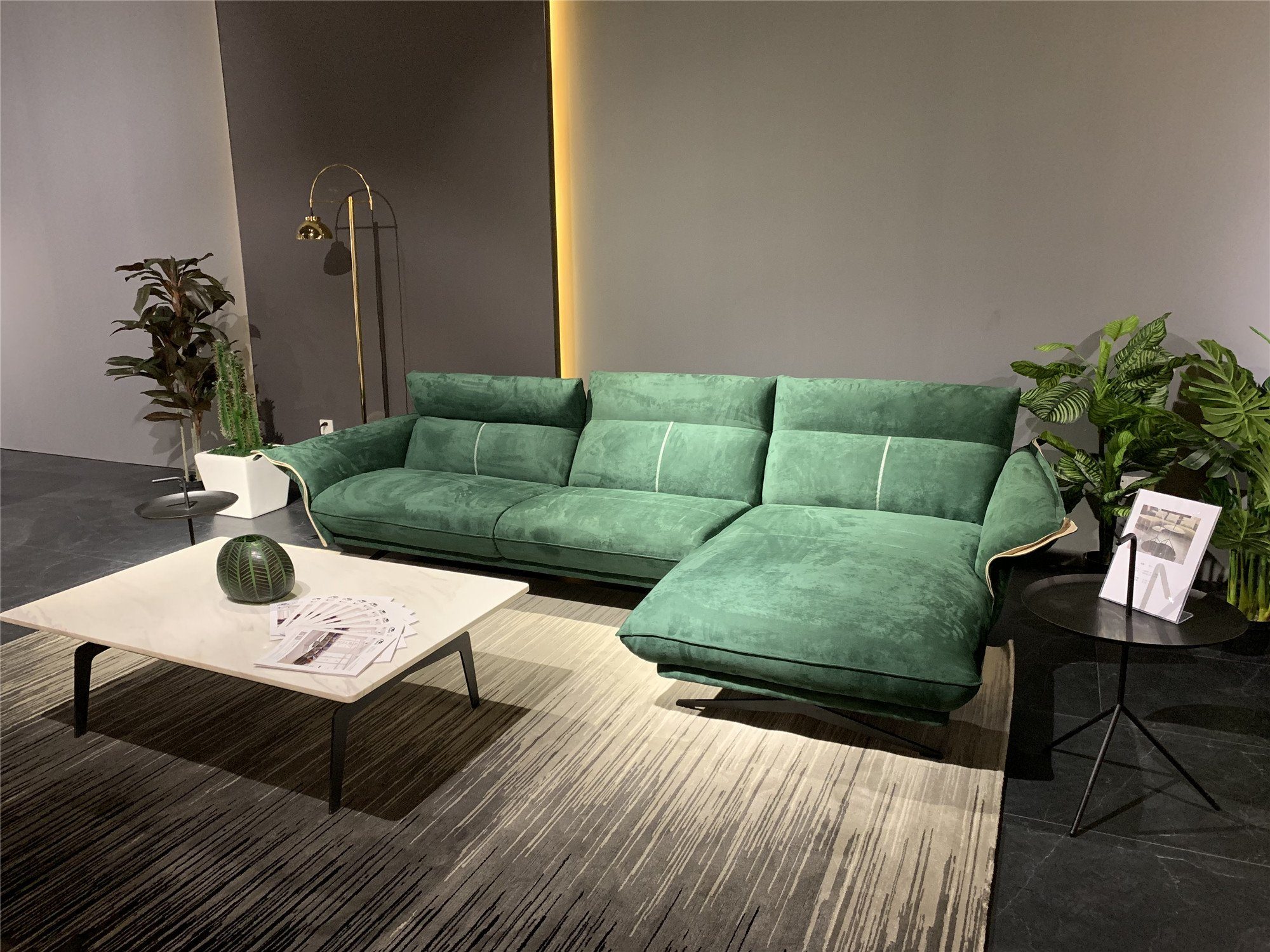 JVmoebel Ecksofa, Design Stoff Ecksofa L-Form Sofa Couch Design Polster Textil