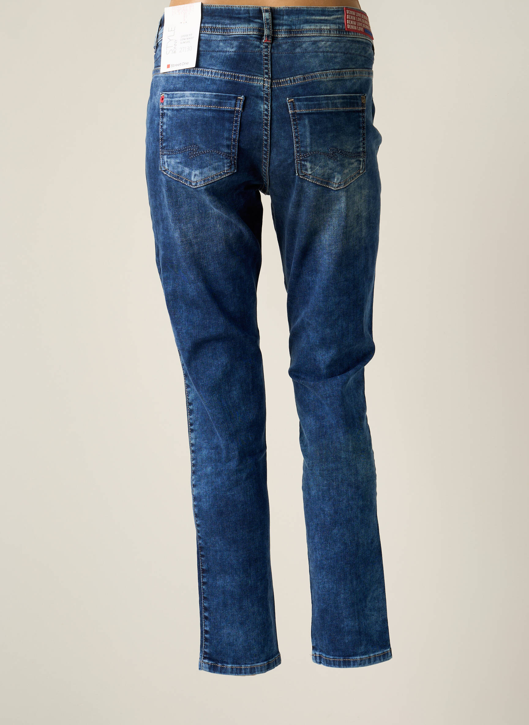 Street One Jeans Coupe Slim Femme couleur bleu