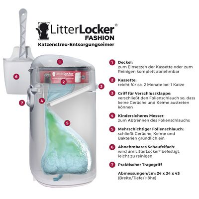 LitterLocker® Fashion Katzenstreu Entsorgungseimer