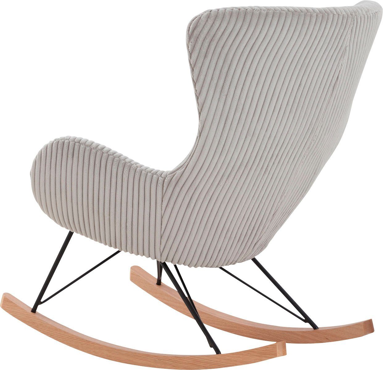 SalesFever Schaukelstuhl, Bezug in moderner Cord-Optik